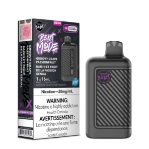 Flavour Beast Groovy Grape Passionfruit Iced 8000 Puff Disposable vape