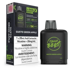 LevelX Replacement Pod Flavour Beast Boost Gusto Green Apple